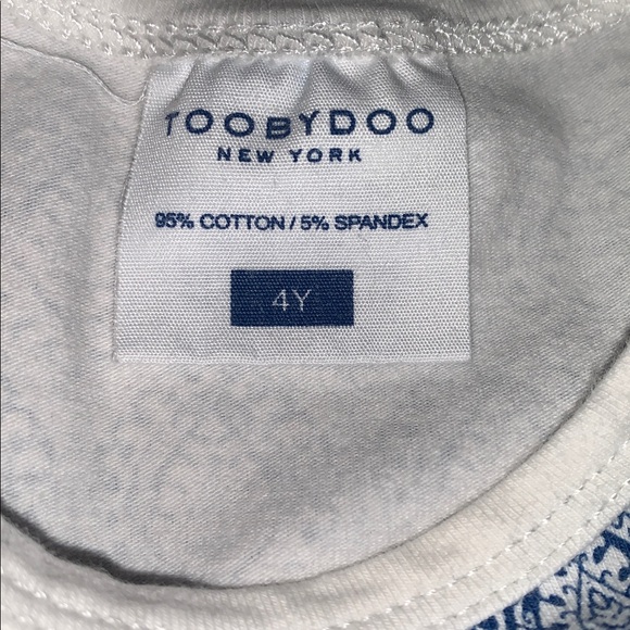 Toobydoo New York Blue & Yellow Dress 4 EUC - Picture 6 of 9